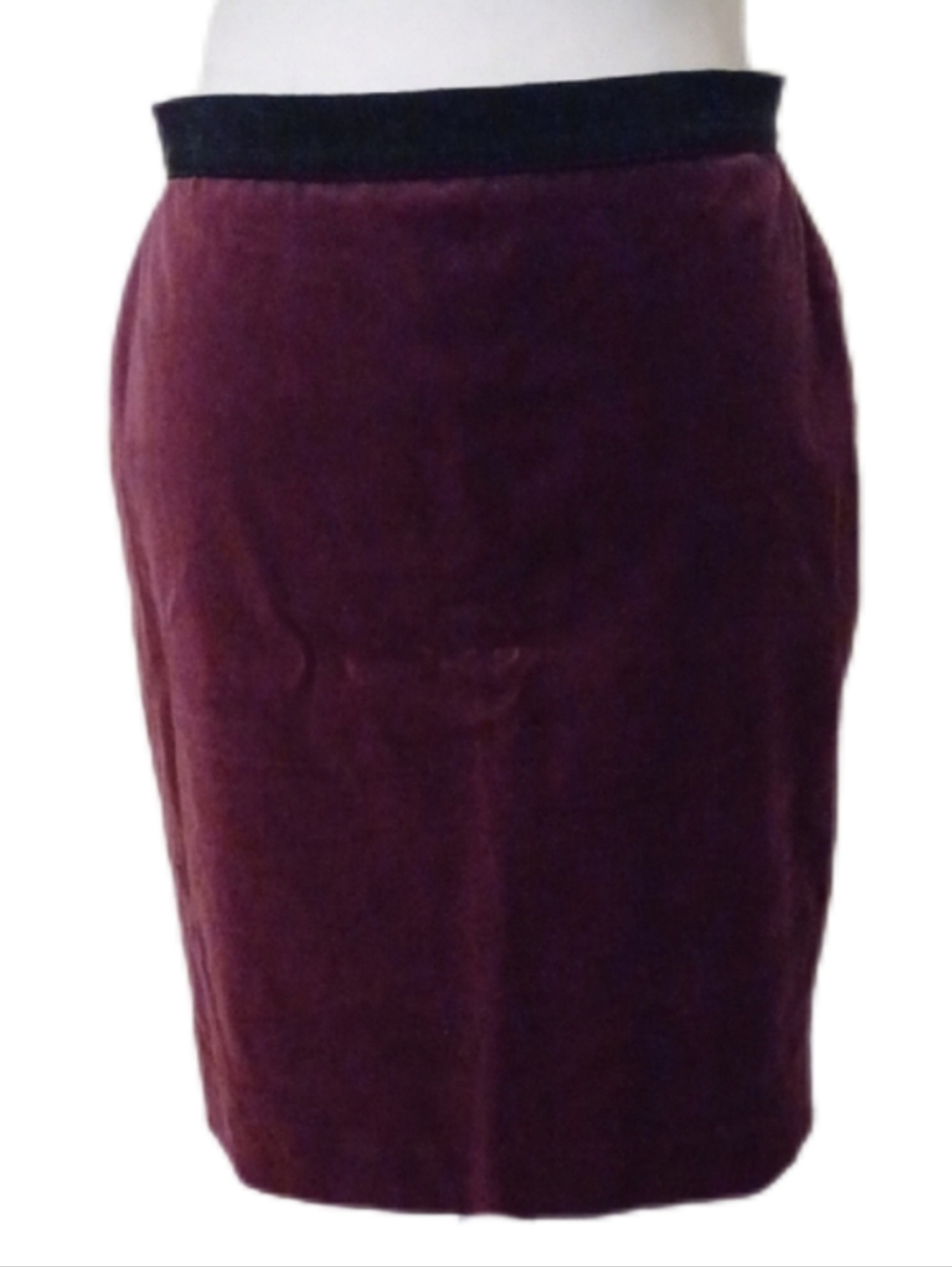 <> Ann Taylor Velvet Pencil Skirt - Burgundy Women's Size 4 Petite